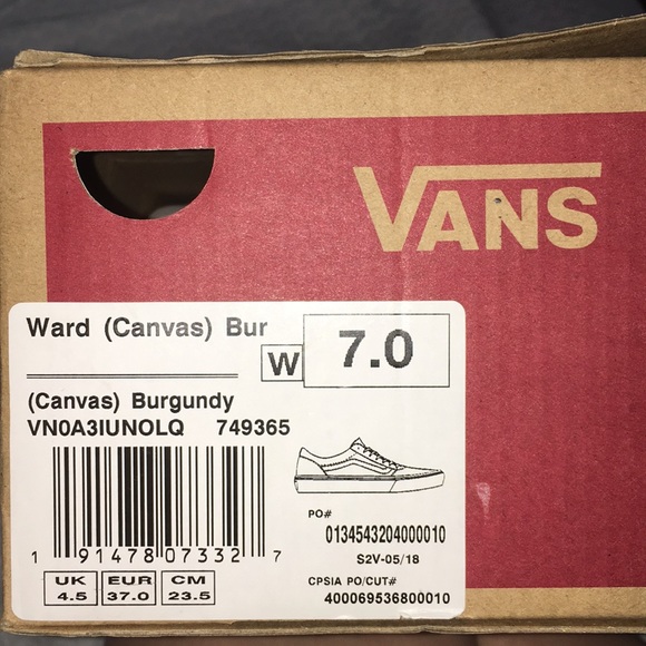 Bargundy vans - Picture 4 of 4